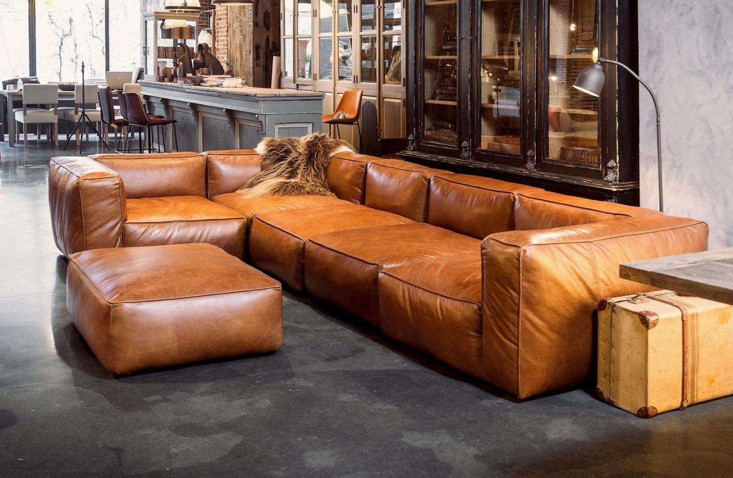 Couch Cognac Wohnzimmer Design & Ideen from ledercouch cognac