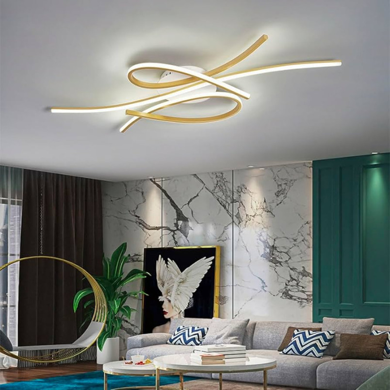 Dimmbare LED Deckenleuchte Moderne Wohnzimmerlampe